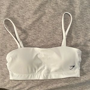 Gynshark White Sports Bra